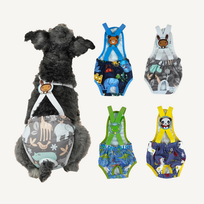 Cartoon Dog Diaper Shorts