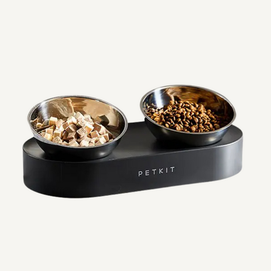 PetKit Stainless Steel Pet Adjustable Double Feeder Bowls
