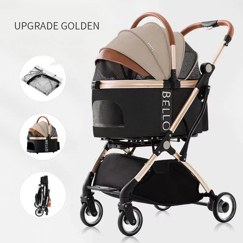 Four-Wheel Folding Pet Stroller