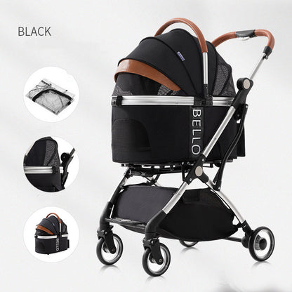 Four-Wheel Folding Pet Stroller