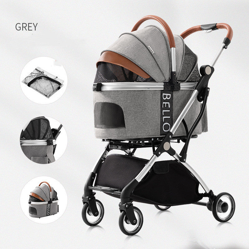 Four-Wheel Folding Pet Stroller