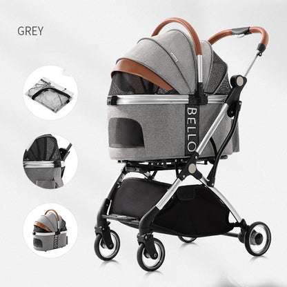Four-Wheel Folding Pet Stroller
