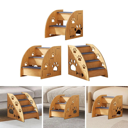 Wooden Portable Pet Stairs
