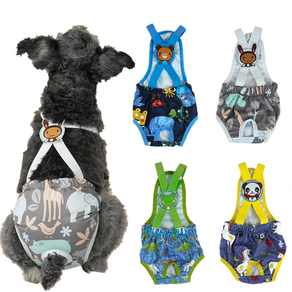 Cartoon Dog Diaper Shorts