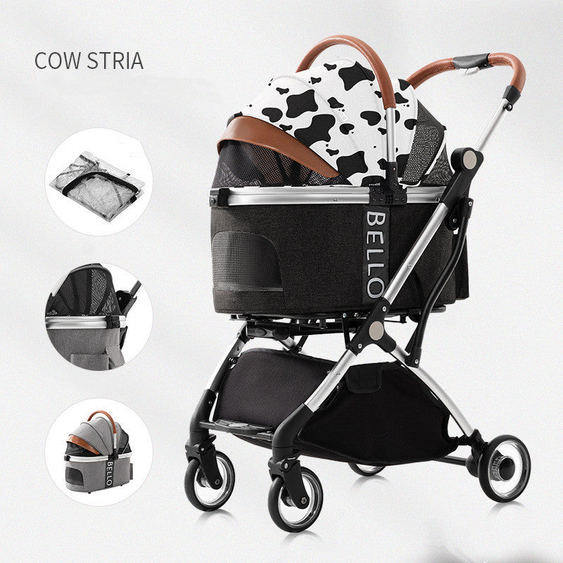 Four-Wheel Folding Pet Stroller