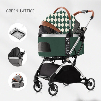 Four-Wheel Folding Pet Stroller